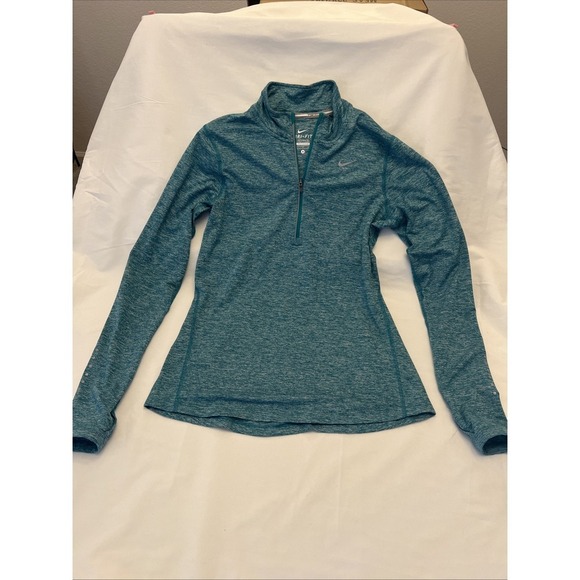 Nike Jacket Women Small Long Sleeve Lightweight Zip Up Element Turquoise Cruise - Picture 1 of 4